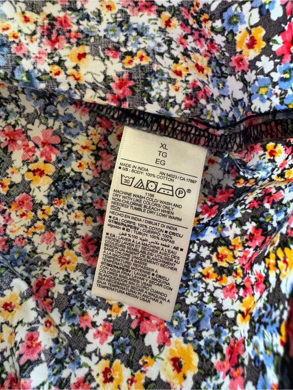 Old Navy Floral Print Puff-Sleeve Babydoll Top - Picture 6 of 9